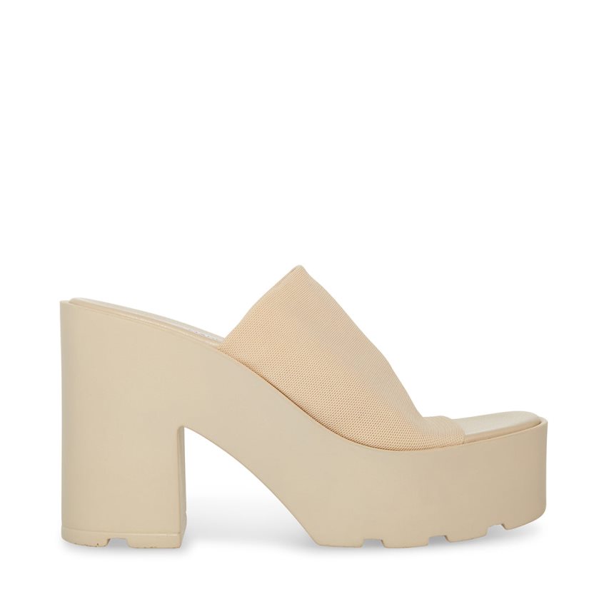 Zapatos Plataforma Steve Madden Sami Mujer Beige | ES QPES48